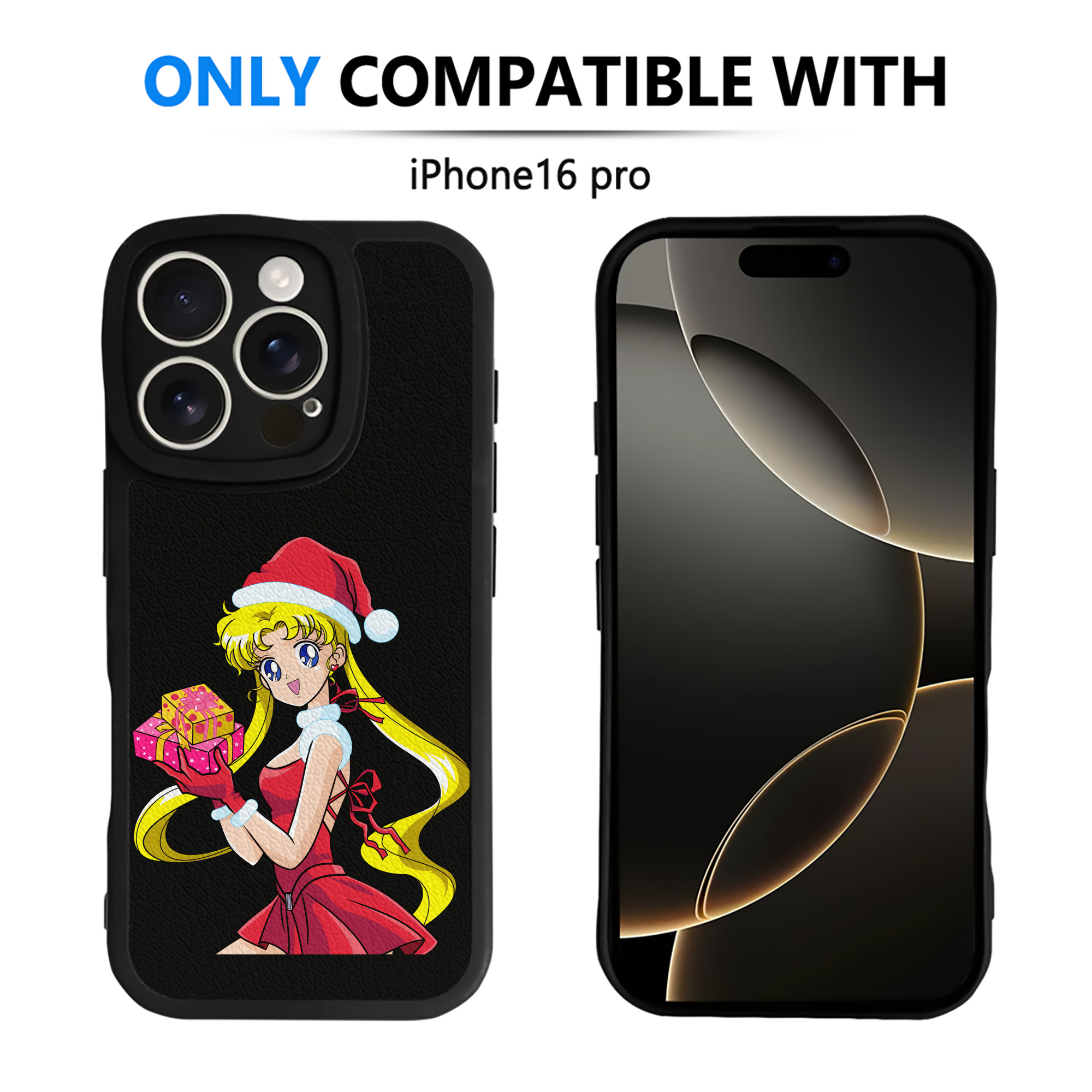 （画像用） 美少女戦士セーラームーン 月野 うさぎ つきの うさぎ Sailor Moon Tsukino Usagi 【iPhone 16シリーズ対応】シリコンスマホケース（レザー調） 材質：シリコン